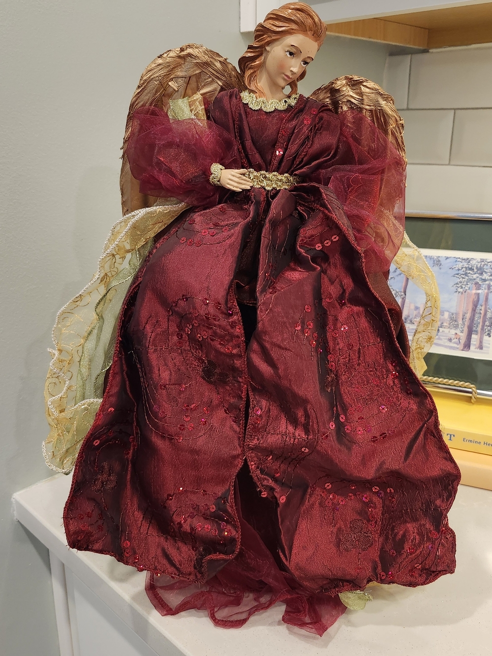 Beautiful 17.5" Christmas Angel Tree Topper